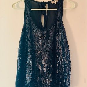 Black Sequin top